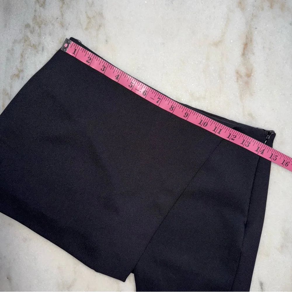Zara Black Asymmetrical Micro Mini Skort - Picture 13 of 15